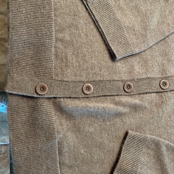 Eileen Fisher Cashmere Cardigan XL COCOA - Picture 4 of 5